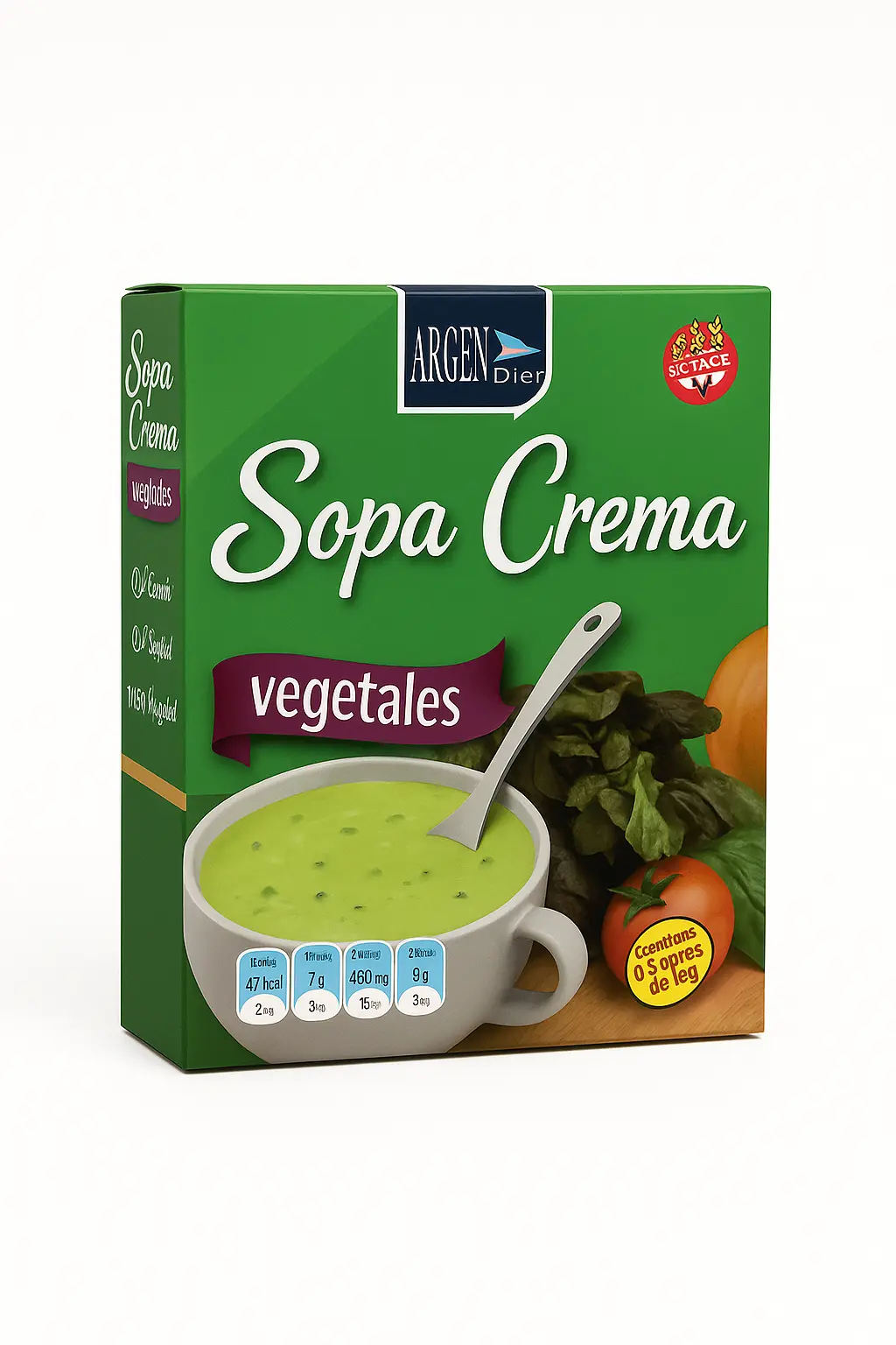 Argendiet Sopa Crema Vegetales X5 Sob