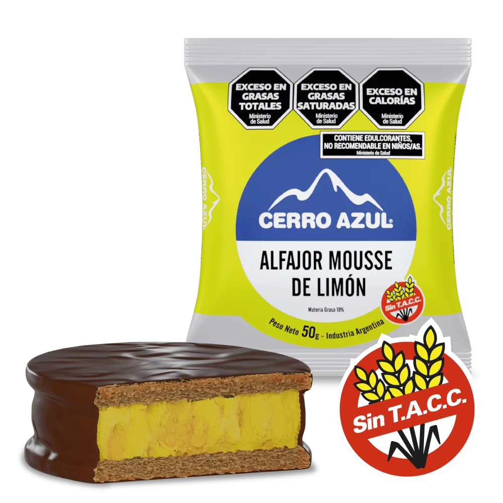 Cerro Azul Alfajor Vegano Limon X55G