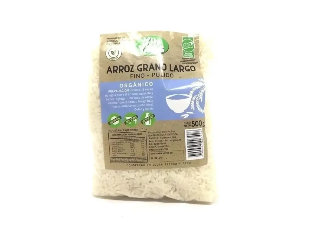 Ying Yang Arroz Grano Largo Orgánico 500g