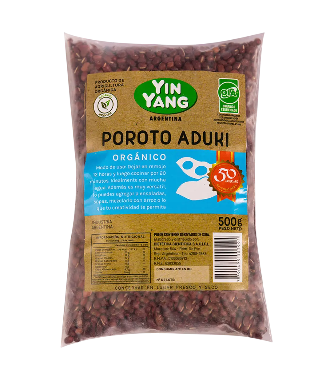 Ying Yang Poroto Aduki Organico x500g