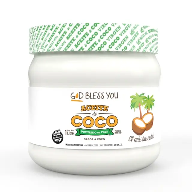 God Bless You Aceite De Coco Virgen X1Lt