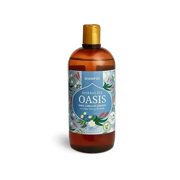 Hierbas del Oasis Shampoo Con Aloe Vera Y Te Verde 520ml