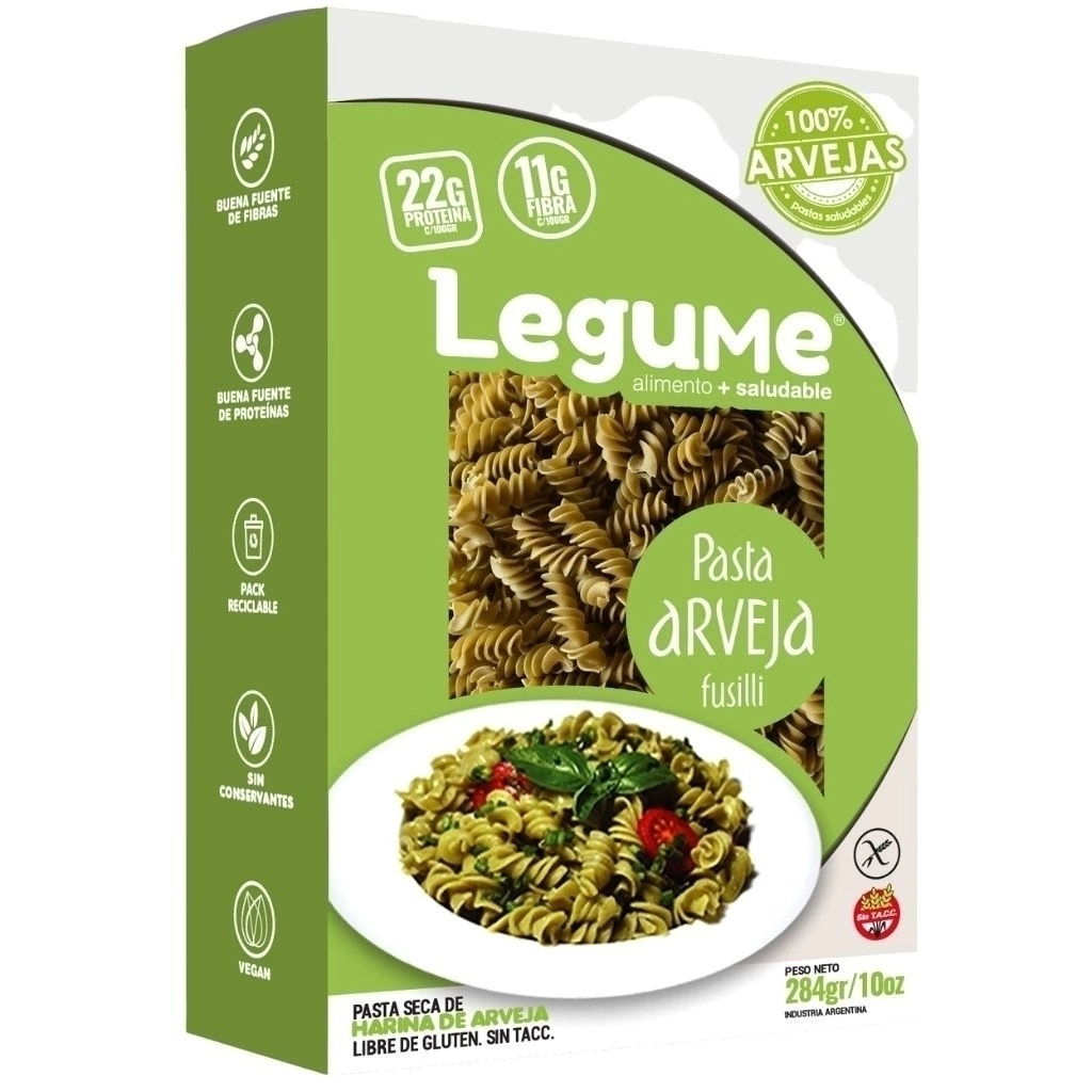 Legume Fideos De Arvejas Fusilli X284G