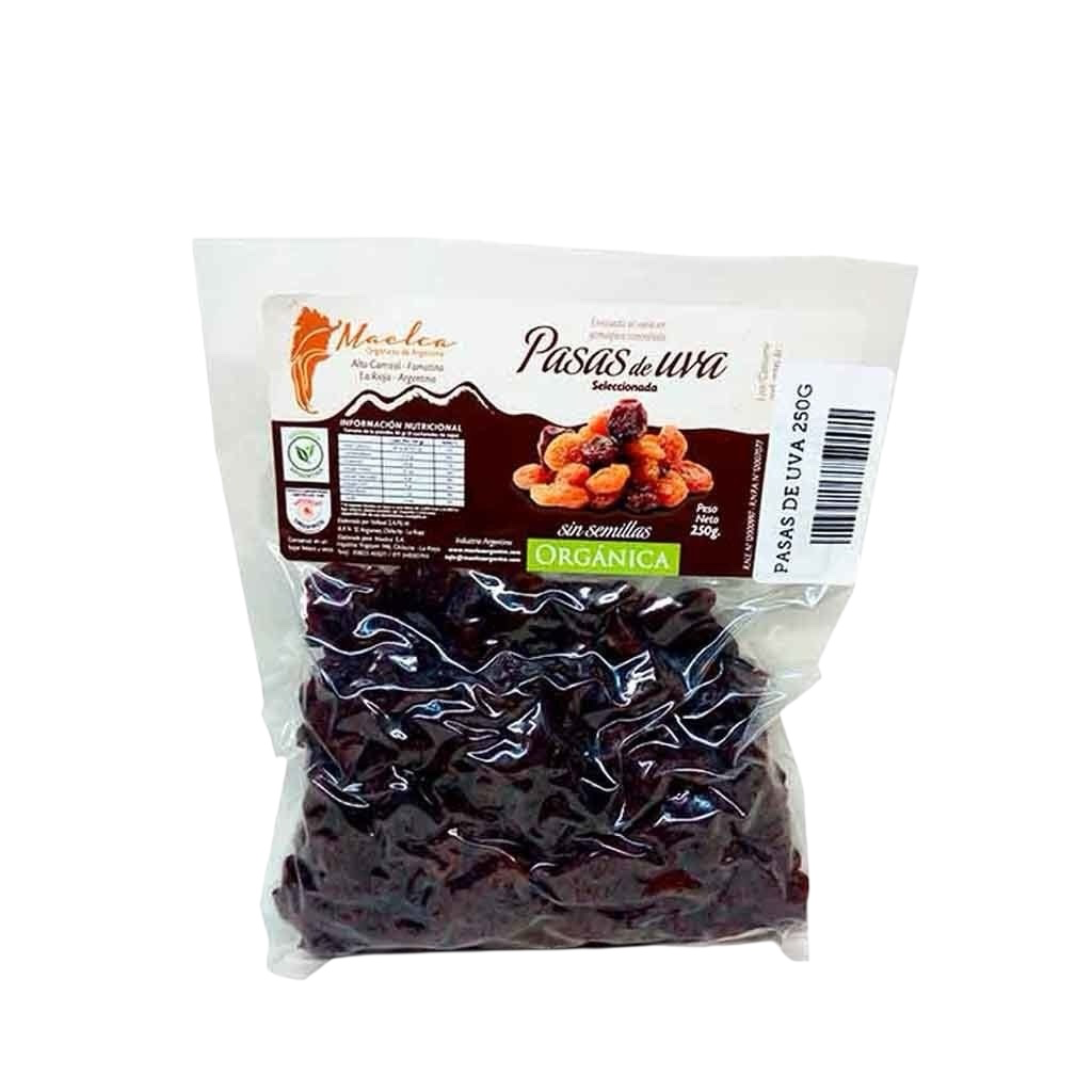 Maelca Pasas De Uva Orgánicas x250g