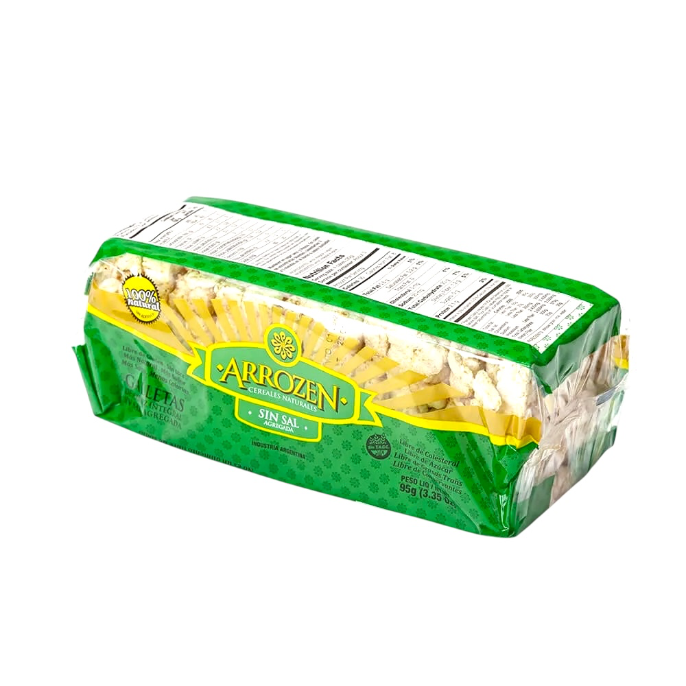 Natuzen Galletas de Arroz Cuadradas S/Sal x110G