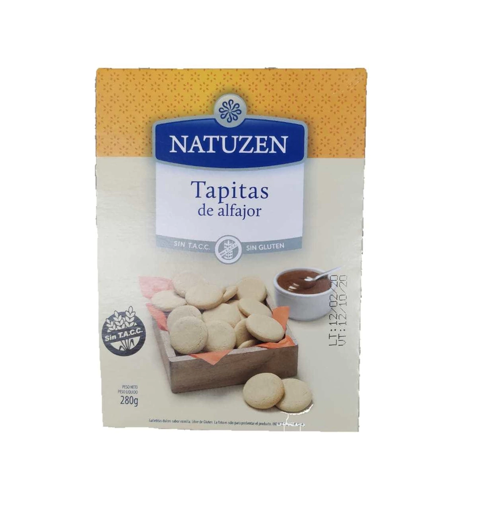Natuzen Tapitas de Alfajor Galletitas X180G.