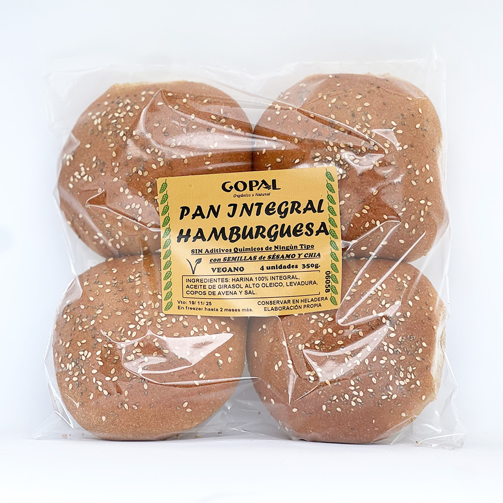 Gopal Pan De Hamburguesa x4Un 