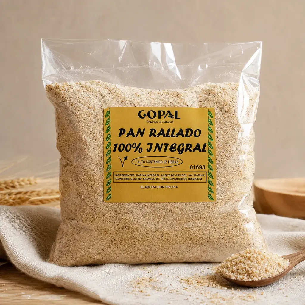 Gopal Pan Rallado Integral 500g