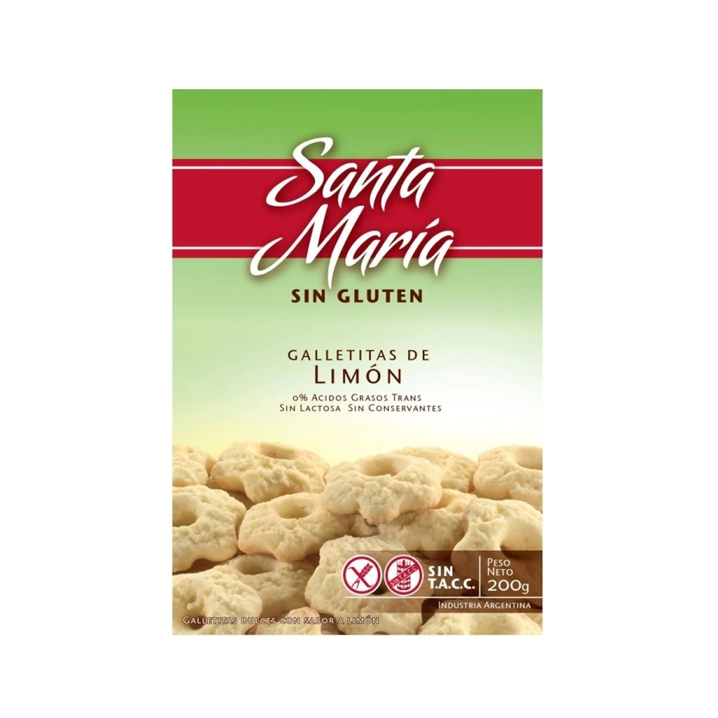 Santa Maria Galletitas Limon Sin Tacc 200g