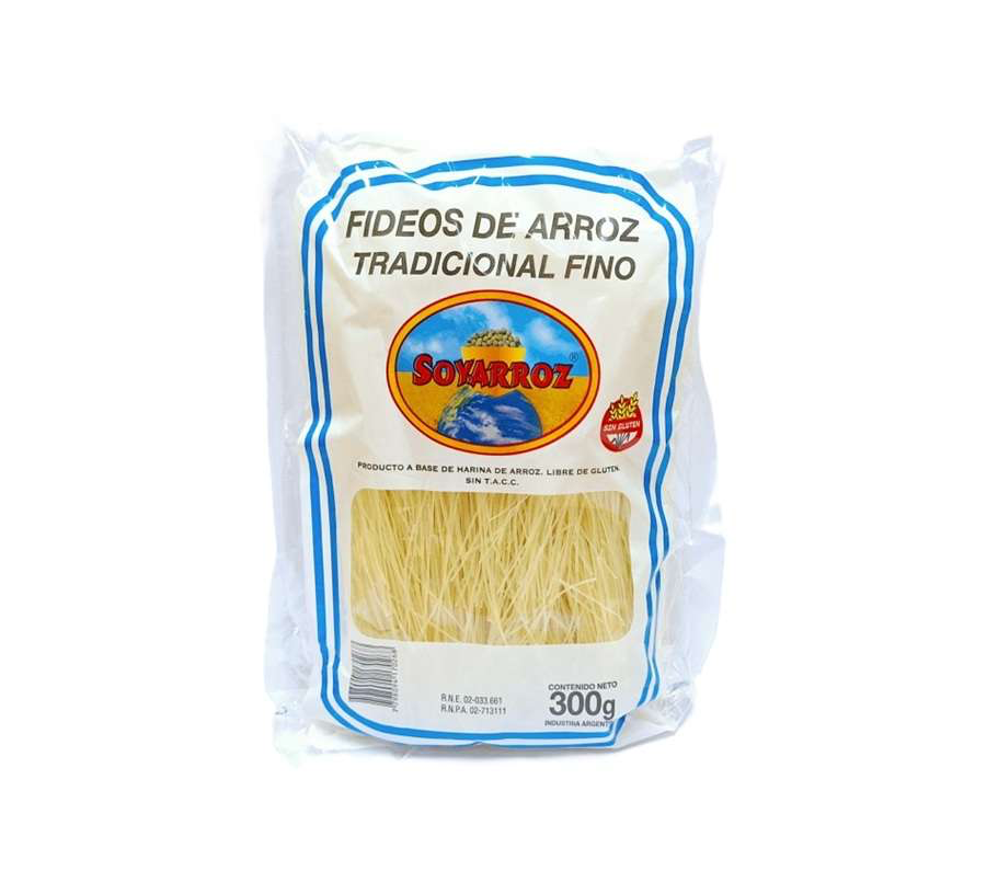 Soyarroz Fideos Tradicional Fino X300G