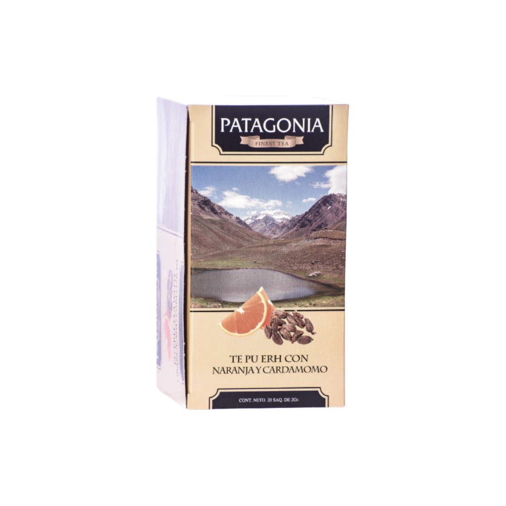 Te Patagonia Pu Erh Naranja y Cardamomo x20saq