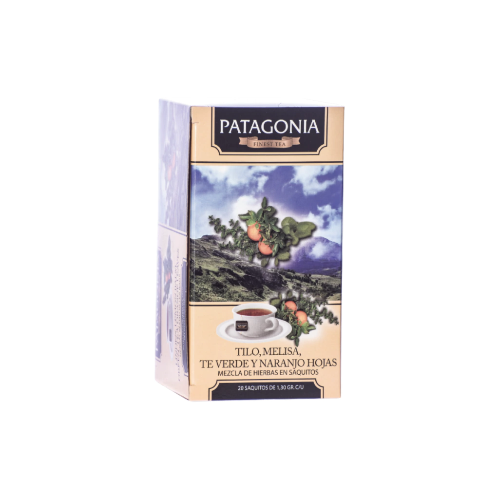 Te Patagonia Tilo, Melisa, Verde y Naranjo x20saq