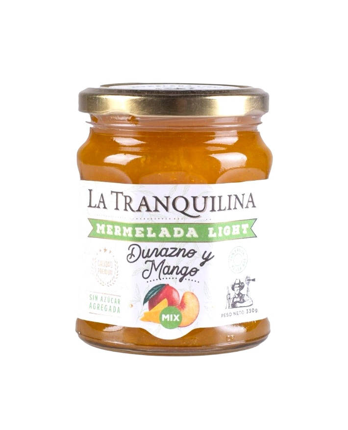 La Tranquilina Mermelada Durazno y Mango Light X330G