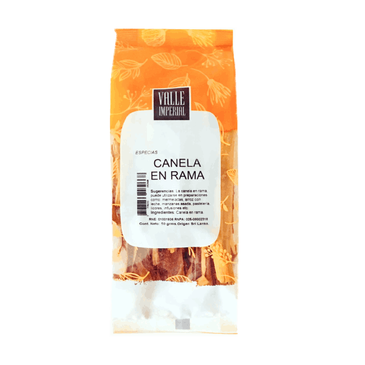 Valle Imperial Canela En Rama x50g
