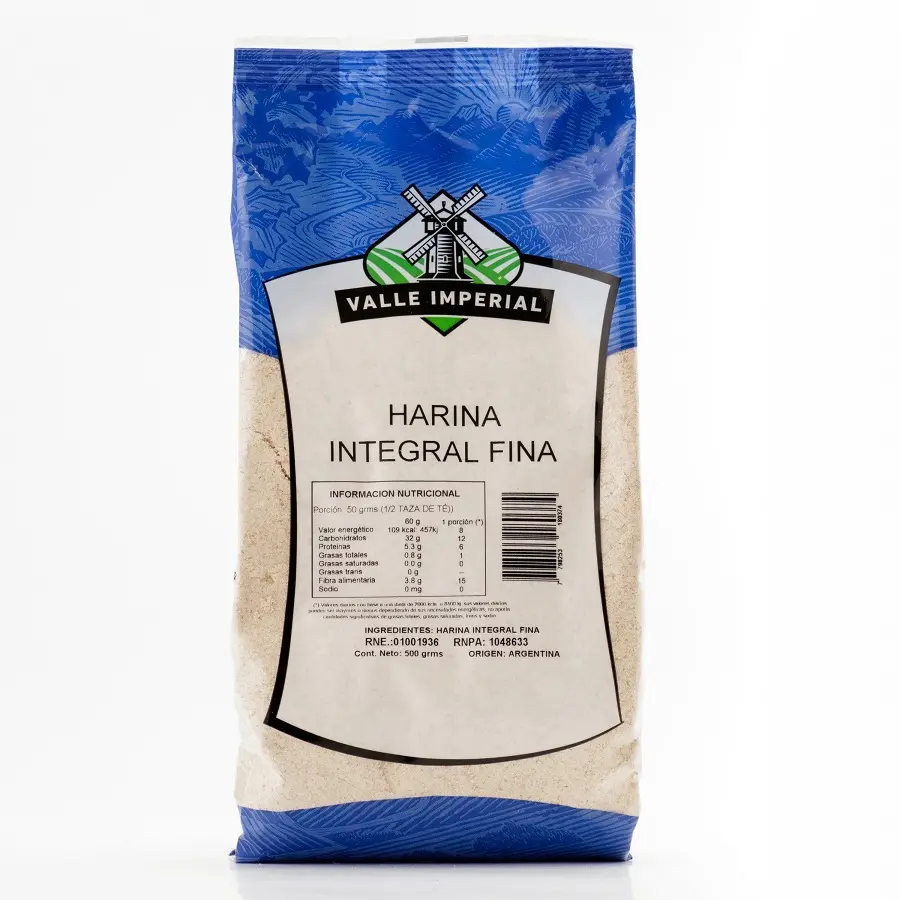 Valle Imperial Harina Integral Fina x500g