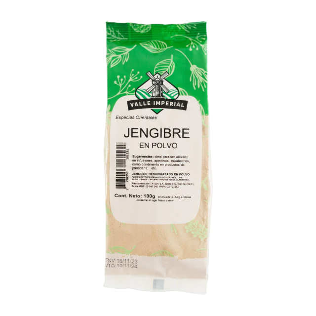 Valle Imperial Jengribre En Polvo x100g