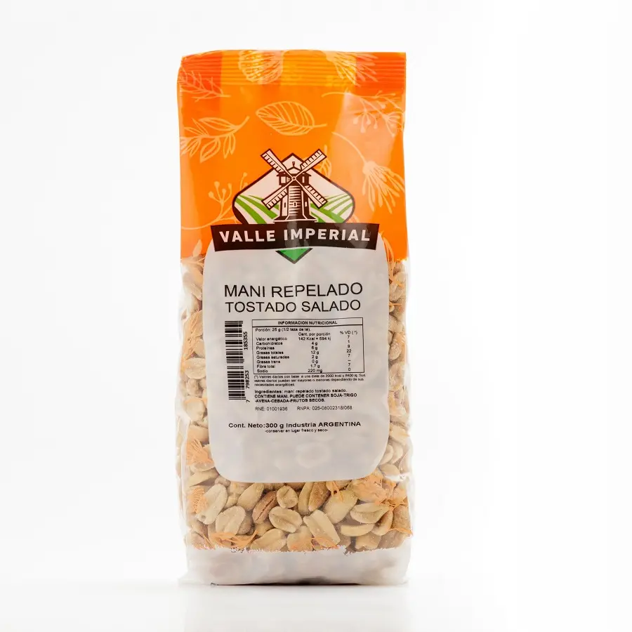 Valle Imperial Mani Repelado Tostado Salado x300g