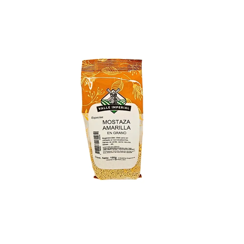 Valle Imperial Mostaza Amarilla En Grano x100g
