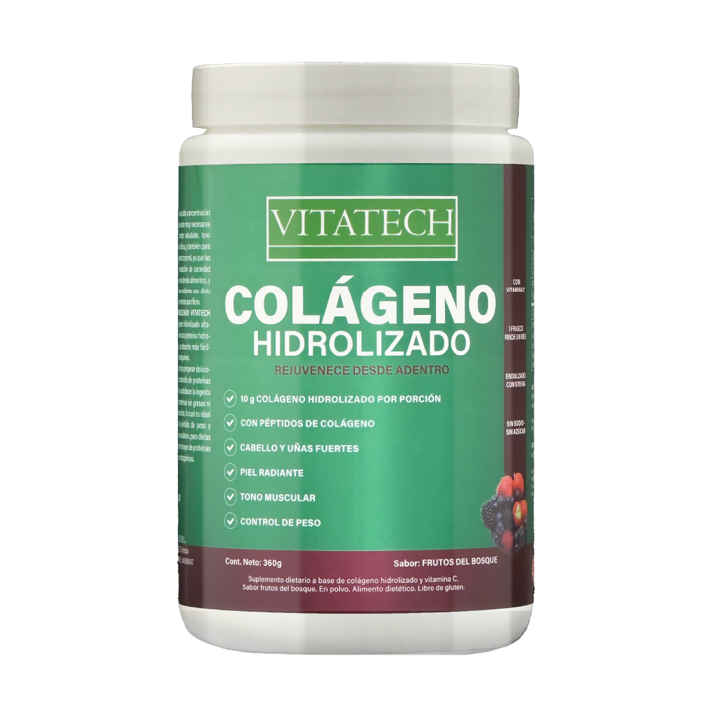 Vitatech Colágeno Hidrolizado Sabor Frutos Del Bosque x360G