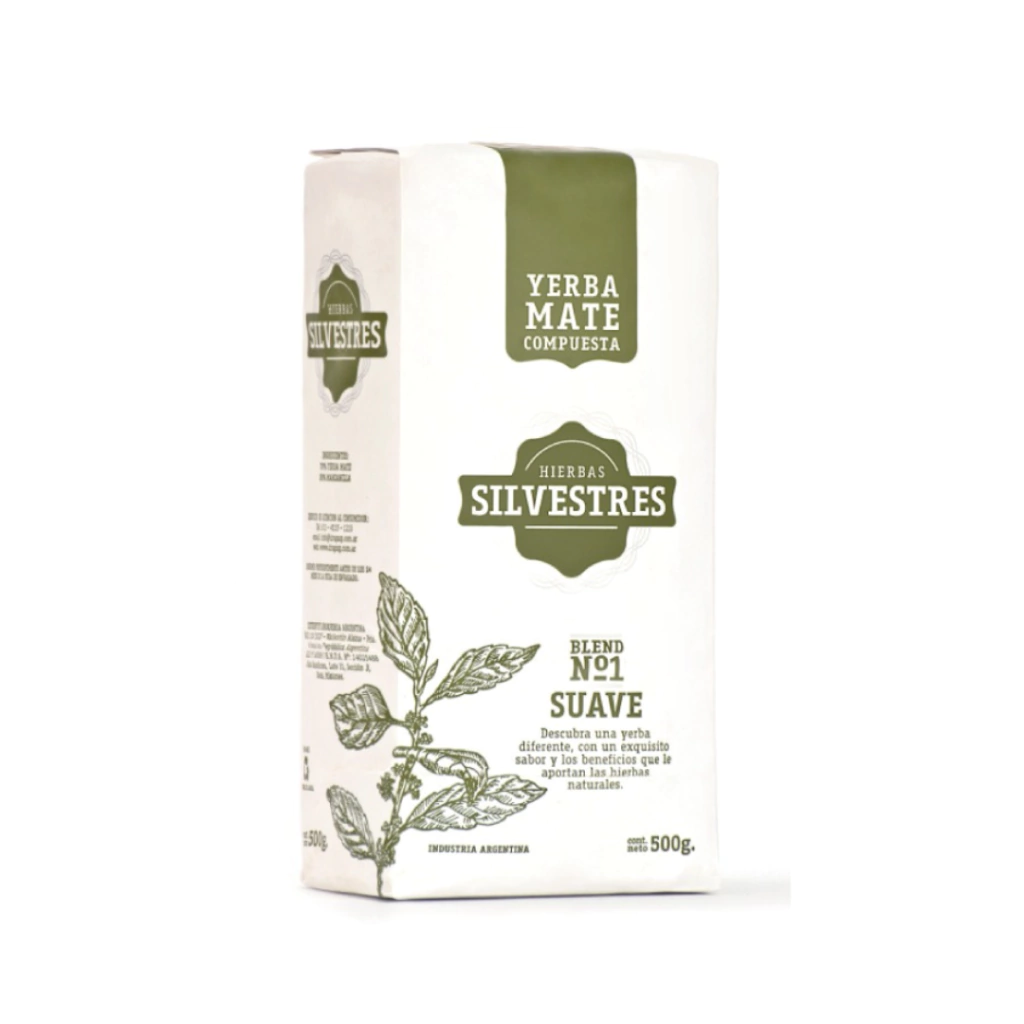 Yerba Mate Hierbas Silvestres Suave 500g.