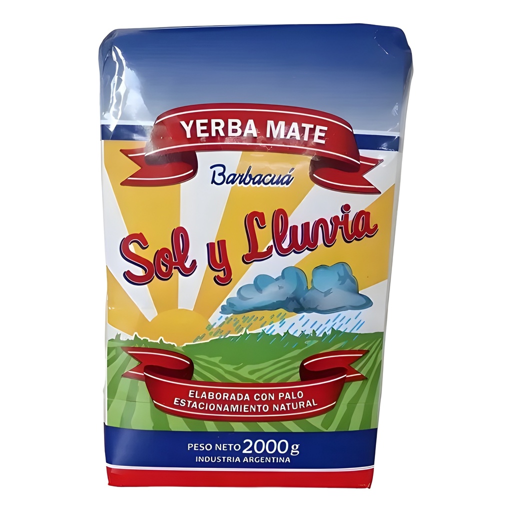 Yerba Mate Sol y Lluvia x2kg
