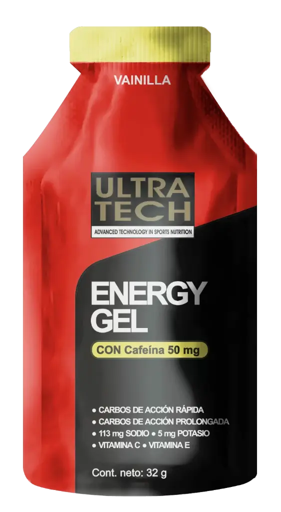 Ultratech Energy Gel c/ Cafeína Sabor Vainilla x32G