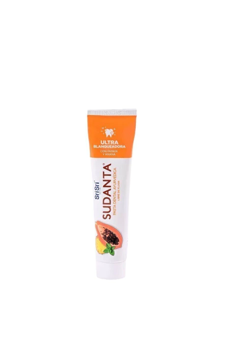 [AYURVEDA PASTA DENTAL ULTRA BLANQUEADORA X50G] Ayurveda Pasta Dental Sin Flúor Ultra Blanqueadora X50G