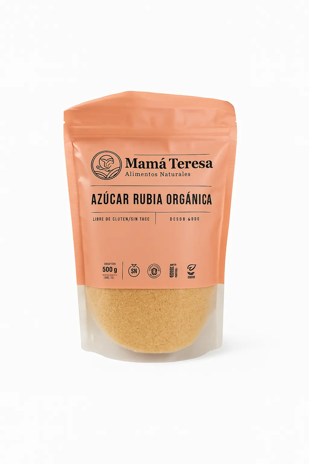 [AZUCAR ORGANICA RUBIA M. TERESA X500GRS] Azúcar Rubia Orgánica Mama Teresa 500G