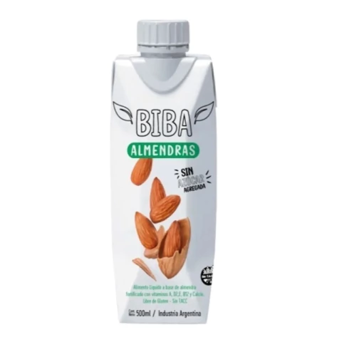 [BIBA LECHE ALMENDRAS X500ML] Biba Leche De Almendras 500cc