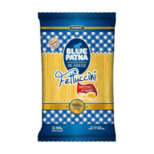 [BLUE PATNA FETTUCCINI X500G] Blue Patna Fideos Fettuccini x500