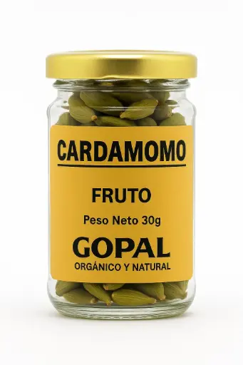 [C CARDAMOMO FRUTO FRASCO 30G] Gopal Cardamomo Fruto Frasco X30G