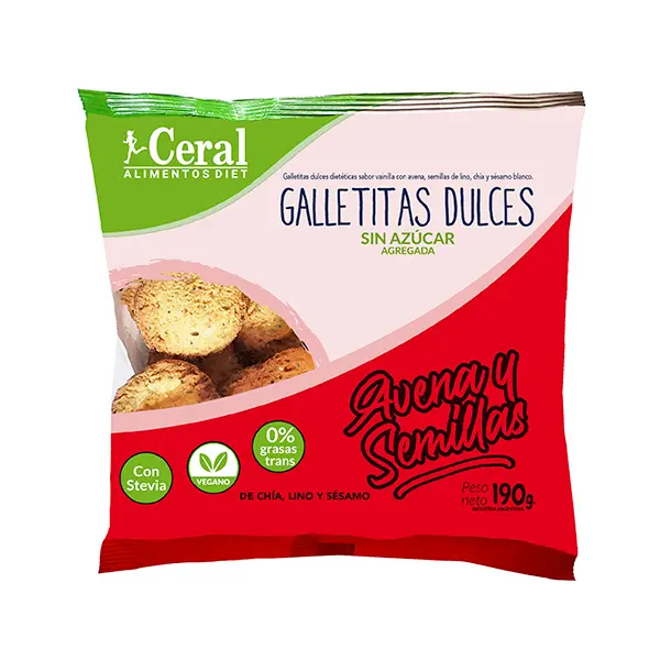 [CERAL GALL INTEGRAL AVENA Y SEM S/AZ X180G] Ceral Gall Integral Avena y Semillas s/az x180G