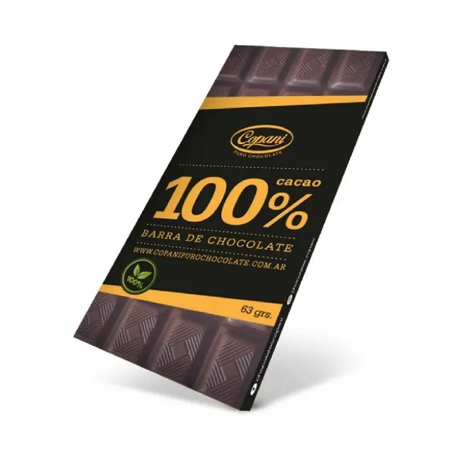 [COPANI TABLETA 100% CACAO X63G] Copani Tableta Chocolate 100% X63G