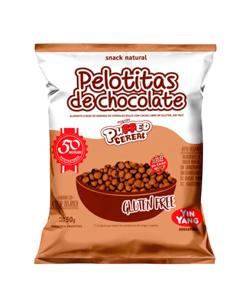 [DC BOLITA CHOCO SIN TACC X50G] Ying Yang Bolita de Chocolate S/TACC x50g