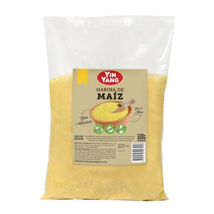 [DC HAR. DE MAIZ ORG X500GRS] Ying Yang Harina De Maiz Organica X500G