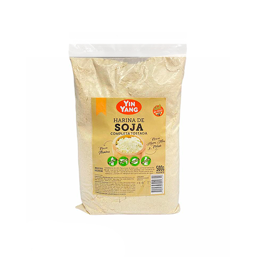 [DC HARINA INTEGRAL DE SOJA TOST. X500GRS] Ying Yang Harina De Soja Integral Tostada X500G