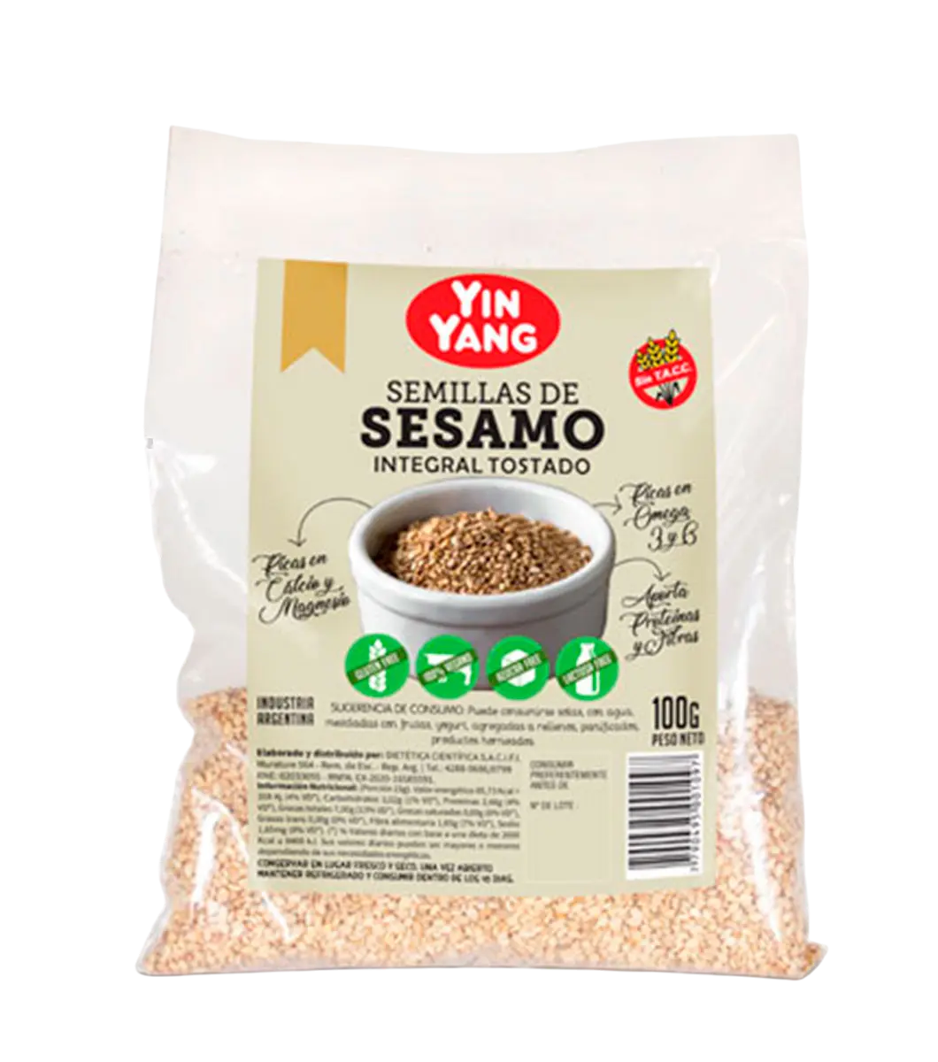 [DC SESAMO INTEGRAL TOSTADO X100G] Ying Yang Sésamo Integral Tostado X100G