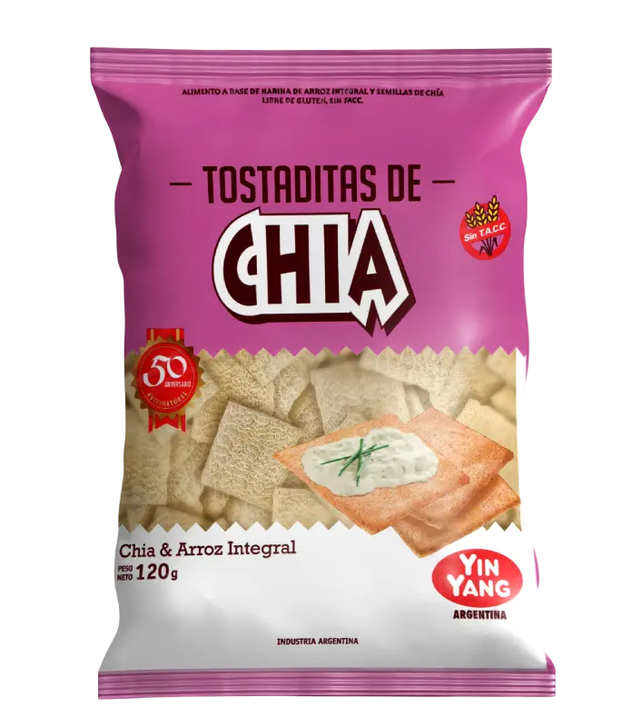 [DC TOSTADITAS CHIA X120GRS] Ying Yang Tostaditas Chia X120Grs