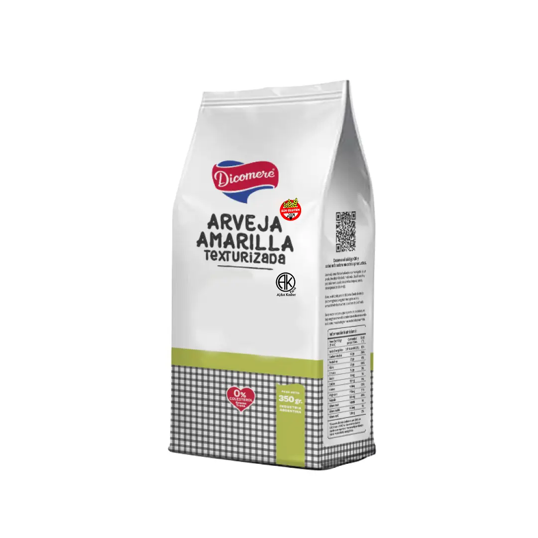 [DICOMERE ARVEJA AMARILLA TEXTURIZADA X350GRS] Dicomere Arveja Amarilla Texturizada x350g