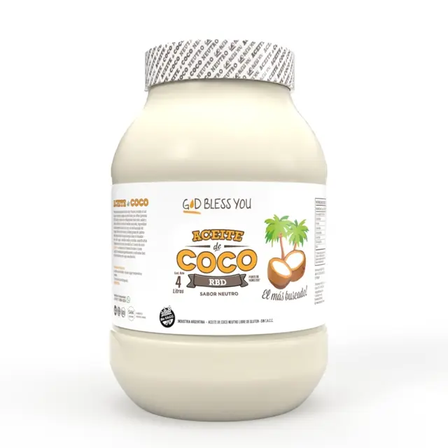 [GOD BLESS AC. DE COCO NEUTRO X4LT] God Bless You Aceite De Coco Neutro X4Lt