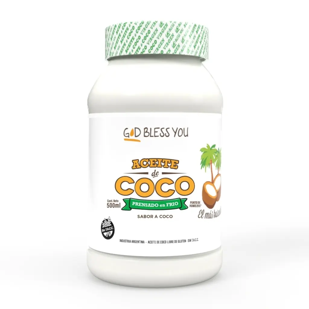 [GOD BLESS AC. DE COCO VIRGEN X500CC] God Bless You Aceite De Coco Virgen X500Ml