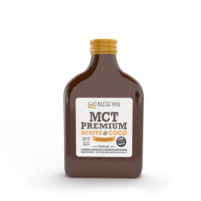 [GOD BLESS MCT PREMIUM X200ML] God Bless You Aceite De Coco MCT Premium 200ml.