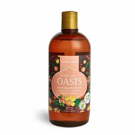 [H.OASIS ACOND. RESTAURADOR C/HENNA X520CC] Hierbas Del Oasis Acondiconador Rest. C/Henna 520ml