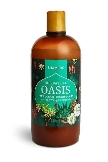 [H.OASIS SHAMPOO P/CABELLO NORMAL X520CC] Hierbas del Oasis Shampoo Con Aloe Vera Y Hamamelis 520ml