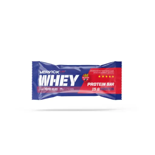 [MERVICK BARRA WHEY F.ROJOS X45G] Mervick Barra Whey Protein Frutos Rojos 46G