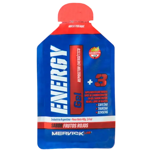 [MERVICK GEL ENERGY F.ROJOS X40GRS] Mervick Gel Energy Frutos Rojos 40G