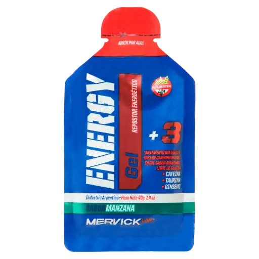[MERVICK GEL ENERGY MANZANA X40GRS] Mervick Gel Energy Manzana 40G