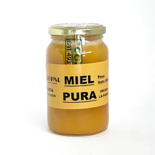 [MIEL GOPAL FRASCO X500G] Gopal Miel Pura en Frasco x490g