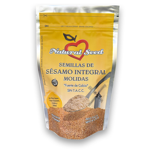 [N.SEED SESAMO INT. MOLIDO X250G] Natural Seed Sésamo Integral Molido X250G