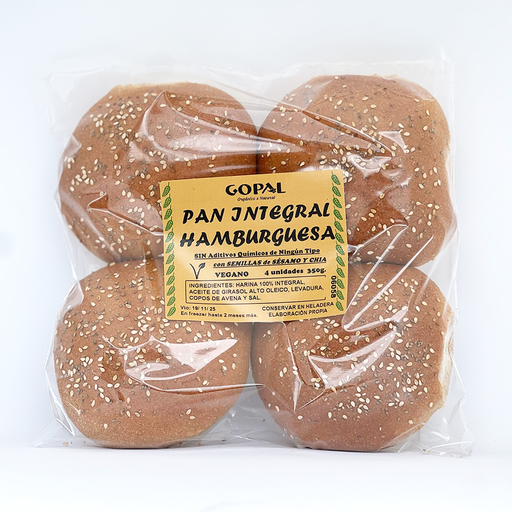 [GOPAL PA PAN DE HAMBURGUESA X4UN] Gopal Pan De Hamburguesa x4Un 
